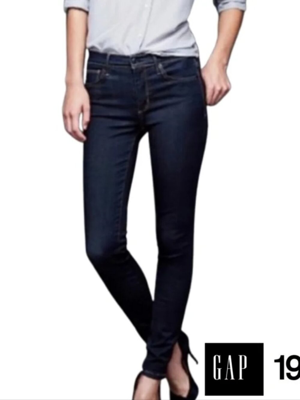 Gap 1969 Dark Wash Always Skinny Jeans - Classic Indigo Size 28R